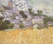 Vincent Van Gogh View of Auvers with Church (nn04) oil painting picture wholesale